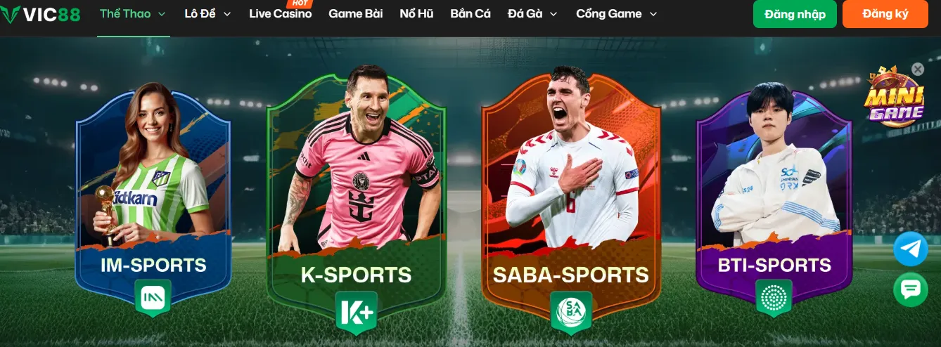 Vic88 – Điểm đến uy tín cho dân cá cược thể thao Việt Nam 1 Ca cược thể thao tại Vic88